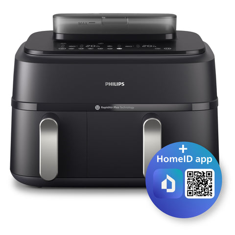 Philips Airfryer 5000 Series Dual Basket with Steam